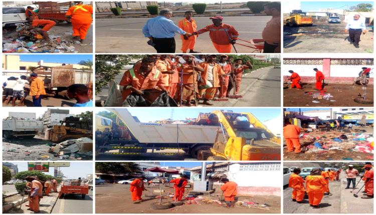 صندوق النظافة يواصل أعمال حملة النظافة المكثفة الشهرية المستدامة في عموم مديريات العاصمة عدن