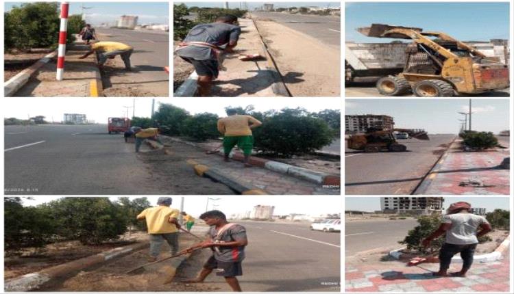 حملة نظافة واسعة لتحسين واجهة ساحل أبين في عدن