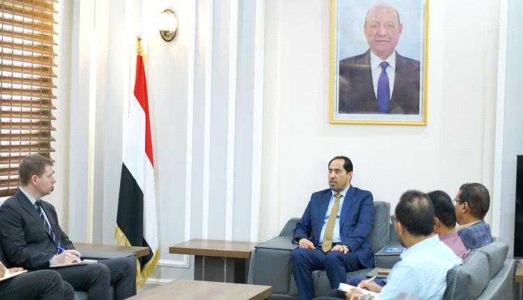 وزير الشباب والرياضة يبحث مع مكتب المبعوث الأممي جهود الحكومة وتط..