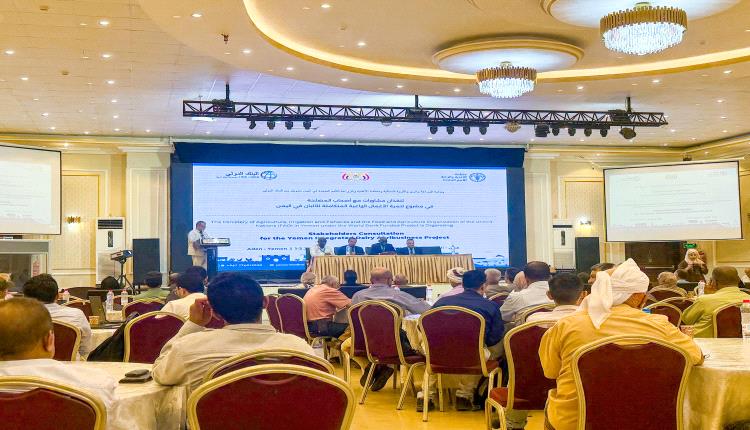 وزارة الزراعة والفاو تطلقان مشاورات أصحاب المصلحة لإعداد مشروع تنمية الأعمال الزراعية المتكاملة للألبان في اليمن بتمويل من البنك الدولي