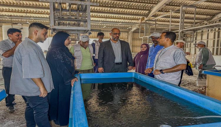 الوكيل بابلغوم يطلع على سير العمل في مركز تربية الأحياء المائية والاستزراع السمكي بعدن