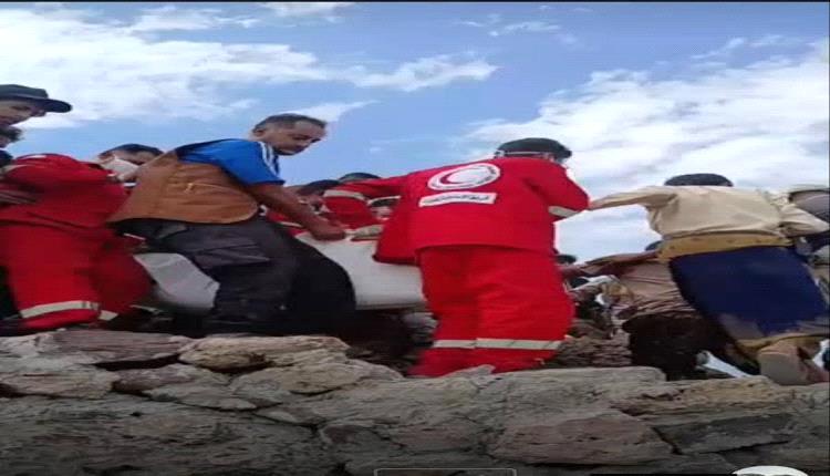 انتشال جثمان شاب من منطقة بركانية بمديرية دمت بعد ساعات من عمليات البحث