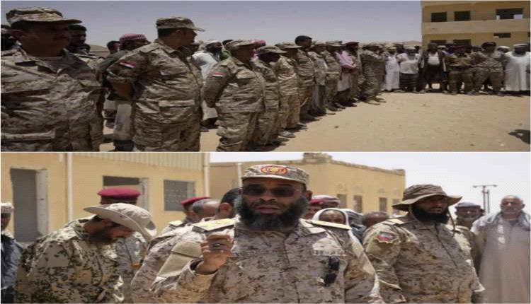 قائد محور عتق يستقبل 22 ضابطا من خريجي كلية الطيران والدفاع الجوي بشبوة