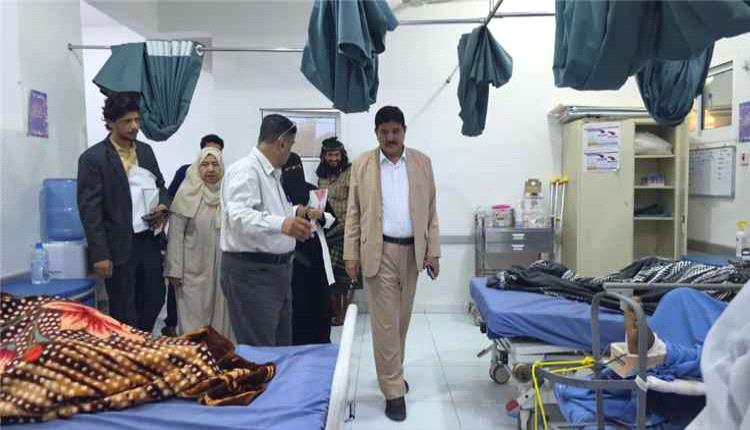 اللجنة الوطنية للتحقيق تتفقد جرحى الحرب في مستشفى عبود بعدن وتوثق وقائع استهدفت المدنيين